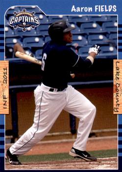 2011 Grandstand Lake County Captains SGA #NNO Aaron Fields Front