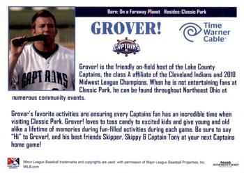 2011 Grandstand Lake County Captains SGA #NNO Grover! Back