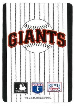 1994 Bicycle San Francisco Giants Playing Cards #A♣ Matt Williams Back