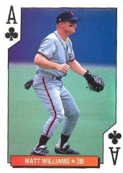 1994 Bicycle San Francisco Giants Playing Cards #A♣ Matt Williams Front