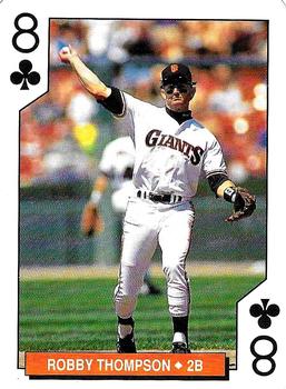 1994 Bicycle San Francisco Giants Playing Cards #8♣ Robby Thompson Front