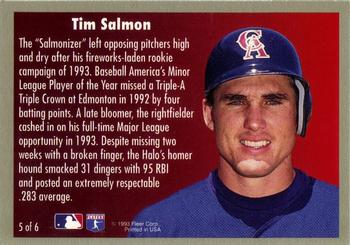 1994 Fleer - Award Winners #5 Tim Salmon Back