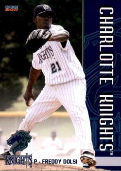 2011 Choice Charlotte Knights #06 Freddy Dolsi Front