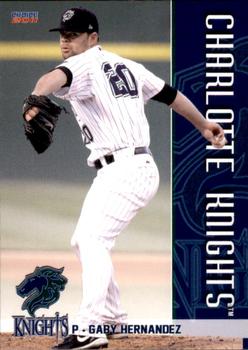 2011 Choice Charlotte Knights #12 Gaby Hernandez Front
