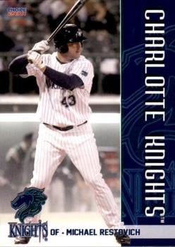 2011 Choice Charlotte Knights #20 Michael Restovich Front