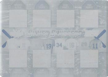 2022 Leaf Lumber - Silver Sluggers Relics Printing Plates Yellow #SS-01 Roberto Alomar / Edgar Martinez / Joe Carter / Juan Gonzalez / Kirby Puckett / Dwight Gooden / Fred McGriff / Gary Sheffield Front