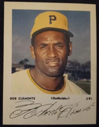 1971 Pittsburgh Pirates Official Autographed Color Prints #NNO Bob Clemente Front