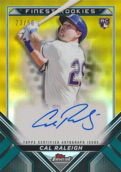 2022 Finest - Finest Rookies Design Variation Autographs Gold Refractor #FRDA-CR Cal Raleigh Front