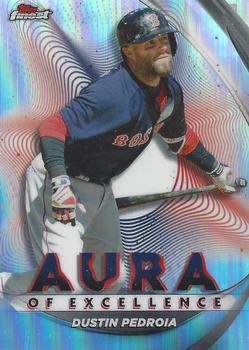 2022 Finest - Aura of Excellence #AE-DP Dustin Pedroia Front