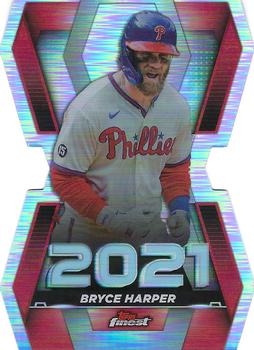 2022 Finest - Finest Career Years Die Cuts #FCY-BH Bryce Harper Front