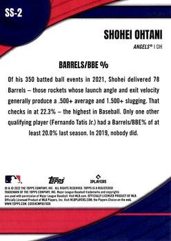 2022 Topps UK Edition - Significant Statistics #SS-2 Shohei Ohtani Back