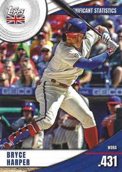 2022 Topps UK Edition - Significant Statistics #SS-11 Bryce Harper Front