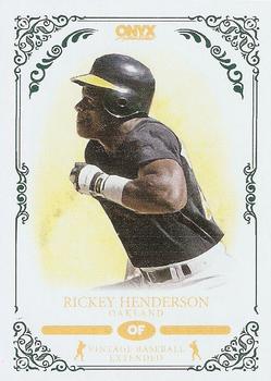 2022 Onyx Vintage Extended #OVRH Rickey Henderson Front