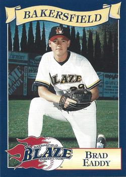 1995 Cal League Bakersfield Blaze #12 Brad Eaddy Front