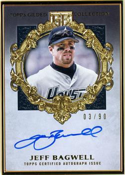 2022 Topps Gilded Collection - Gold Framed Hall of Famer Autographs #HAFA-JB Jeff Bagwell Front