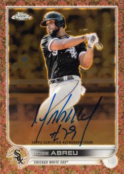 2022 Topps Gilded Collection - Topps Chrome Gold Etch Autographs Rose Gold #GEA-ABR Jose Abreu Front