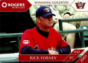 2005 Rogers Winnipeg Goldeyes SGA #NNO Rick Forney Front