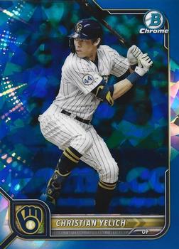 2022 Bowman Chrome Sapphire Edition #31 Christian Yelich Front