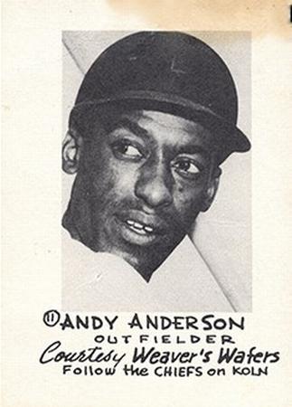 1954 Weaver's Wafers Lincoln Chiefs #11 Andy Anderson Front