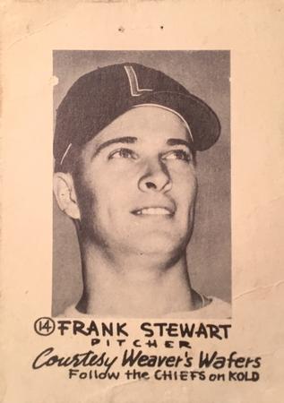 1954 Weaver's Wafers Lincoln Chiefs #14 Frank Stewart Front