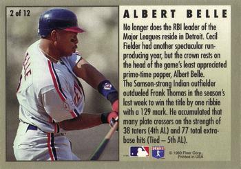 1994 Fleer - League Leaders #2 Albert Belle Back
