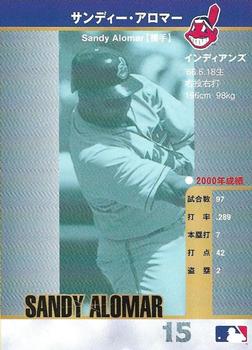 2000 MLB Tour Of Japan All-Star Series Program #NNO Sandy Alomar Jr. Back