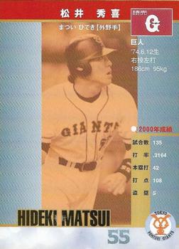 2000 MLB Tour Of Japan All-Star Series Program #NNO Hideki Matsui Back