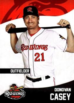 2022 Choice Rochester Red Wings #4 Donovan Casey Front