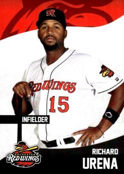 2022 Choice Rochester Red Wings #21 Richard Urena Front