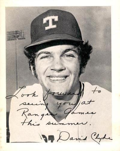 1973 Texas Rangers David Clyde Promo Photo #NNO David Clyde Front