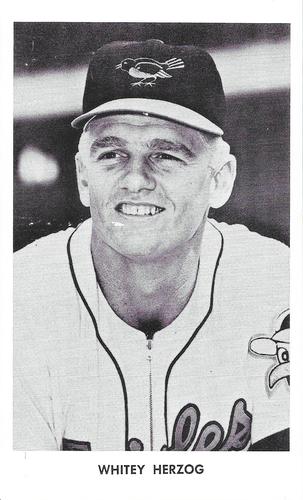 1962 Baltimore Orioles Photocards #NNO Whitey Herzog Front