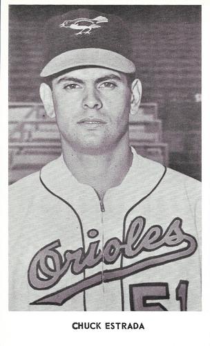 1960 Baltimore Orioles Photocards #NNO Chuck Estrada Front
