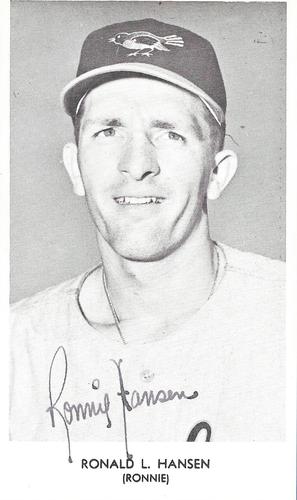 1960 Baltimore Orioles Photocards #NNO Ron Hansen Front