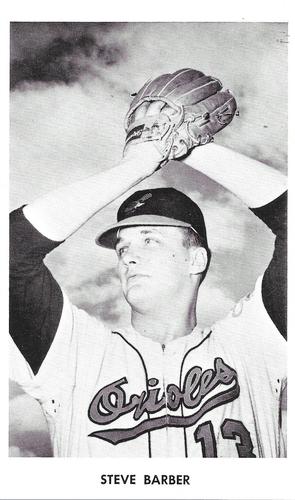 1961 Baltimore Orioles Photocards #NNO Steve Barber Front