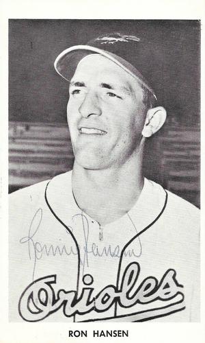 1961 Baltimore Orioles Photocards #NNO Ron Hansen Front