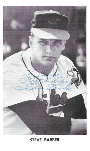 1963 Baltimore Orioles Photocards #NNO Steve Barber Front