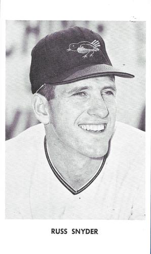 1965 Baltimore Orioles Photocards #NNO Russ Snyder Front
