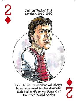 2022 Hero Decks Boston Red Sox Baseball Heroes Playing Cards (16th Edition) #2♦ Carlton Fisk Front