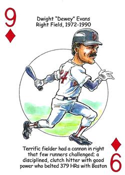 2022 Hero Decks Boston Red Sox Baseball Heroes Playing Cards (16th Edition) #9♦ Dwight Evans Front