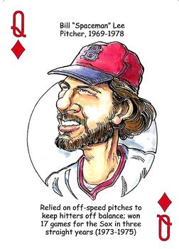 2022 Hero Decks Boston Red Sox Baseball Heroes Playing Cards (16th Edition) #Q♦ Bill Lee Front