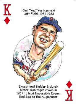 2022 Hero Decks Boston Red Sox Baseball Heroes Playing Cards (16th Edition) #K♦ Carl Yastrzemski Front