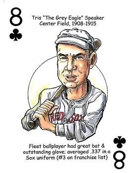 2022 Hero Decks Boston Red Sox Baseball Heroes Playing Cards (16th Edition) #8♣ Tris Speaker Front