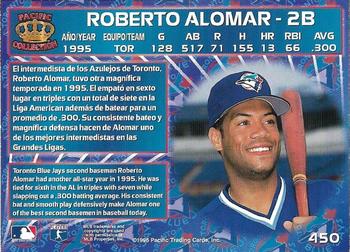 1996 Pacific Crown Collection - Promos #450 Roberto Alomar Back
