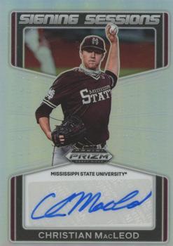 2022 Panini Prizm Draft Picks - Signing Sessions #SS-CM Christian MacLeod Front