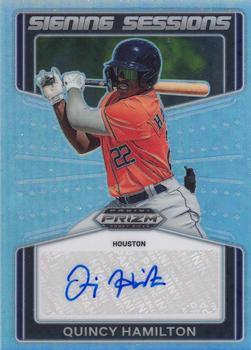 2022 Panini Prizm Draft Picks - Signing Sessions #SS-QH Quincy Hamilton Front