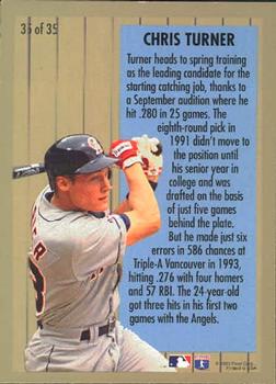 1994 Fleer - Major League Prospects #35 Chris Turner Back