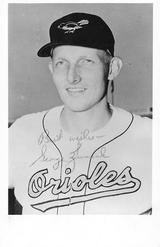 1956 Baltimore Orioles Photocards #001 George Zuverink Front
