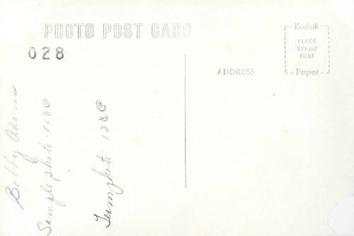 1956 Baltimore Orioles Photocards #028 Bobby Adams Back