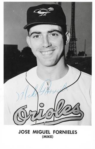 1956 Baltimore Orioles Photocards #032 Jose Miguel Fornieles Front