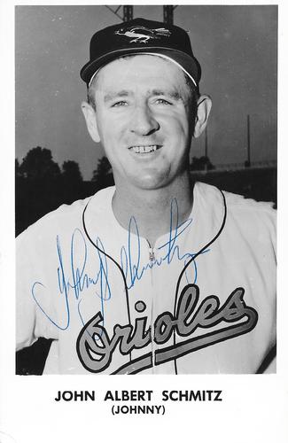 1956 Baltimore Orioles Photocards #034 John Albert Schmitz Front